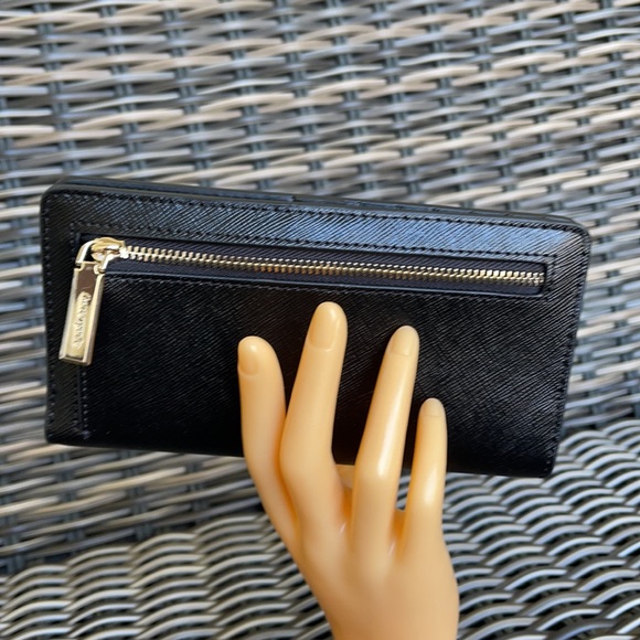 Kate Spade Staci Large Slim Bifold Wallet Black - Picture 5 of 16